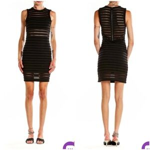 ANTHROPOLOGIE SILENCE + NOISE Mesh Bodycon Dress Size L